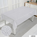 картинка Клеенка ПВХ без основы ажурная 1,37*20м, БЕЛЫЙ, мод.LS-001B — Великий Путь