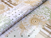 картинка Клеенка ПВХ на тканевой основе "ГЛЯНЕЦ" 0,26мм*1,37*20м, мод. STS5420-1 — Великий Путь