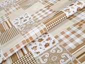 картинка Клеенка ПВХ на тканевой основе "ГЛЯНЕЦ" 0,26мм 1,37*20м мод.STS2256-5 — Великий Путь