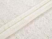 картинка Клеенка ПВХ без основы ажурная 1,37*20м, БЕЖЕВЫЙ , мод. ТR-675 — Великий Путь